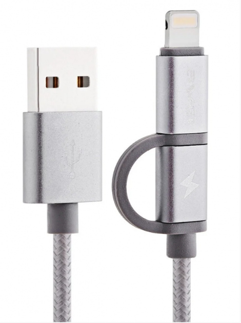 Кабель LS micro usb lightning 1 м - фото 2
