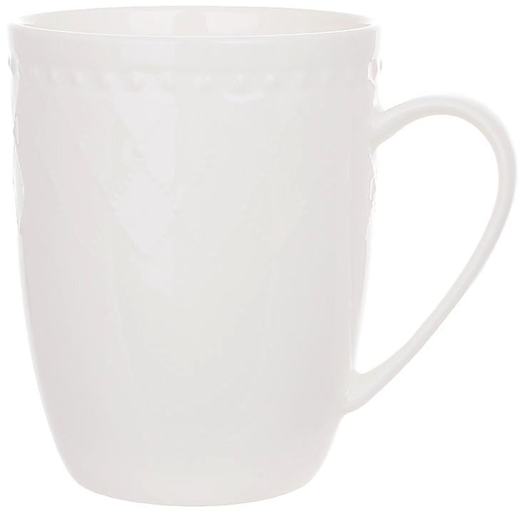 Набор фарфоровых кружек Grace 430 мл 6 шт. Белый Набор фарфоровых кружек Grace 430 мл 6 шт. Белый