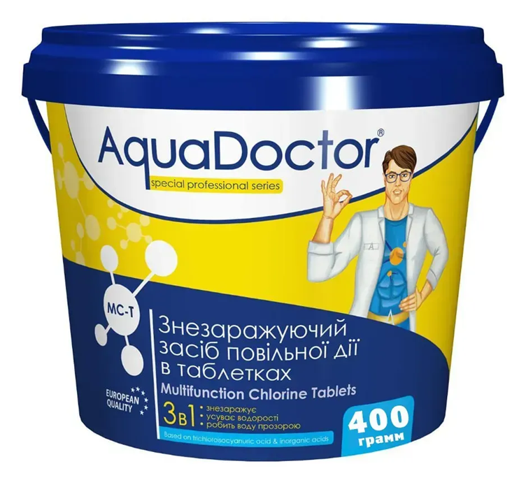 Химия для бассейна AquaDoctor МС-Т активный хлор 1кг Т активный хлор 400 г (8992) Химия для бассейна AquaDoctor МС-Т активный хлор 1кг Т активный хлор 400 г (8992)