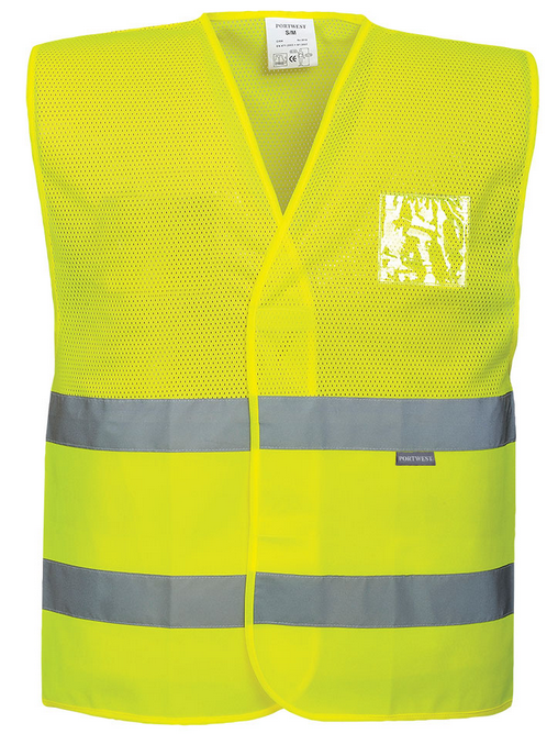 Жилет сигнальний сітчастий PORTWEST C494 Hi-Vis Half Mesh Vest L/XL Жовтий (C494YERL/XL) - фото 1