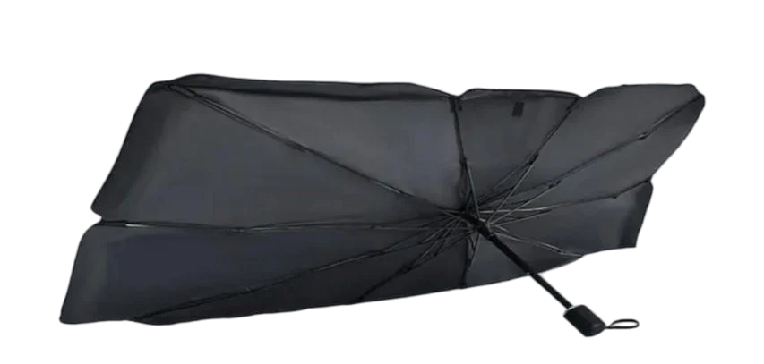 Парасолька на лобове скло в авто Car Umbrellas 140х78 см Чорний (15958719)