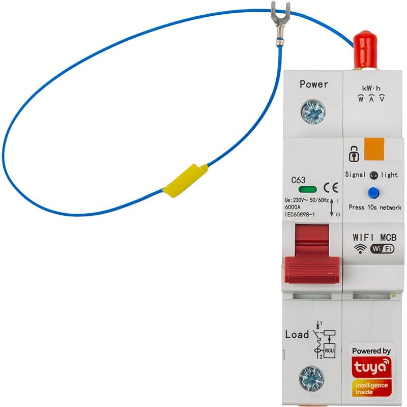 Выключатель умный автоматический Tuya Wifi SCB01 63A