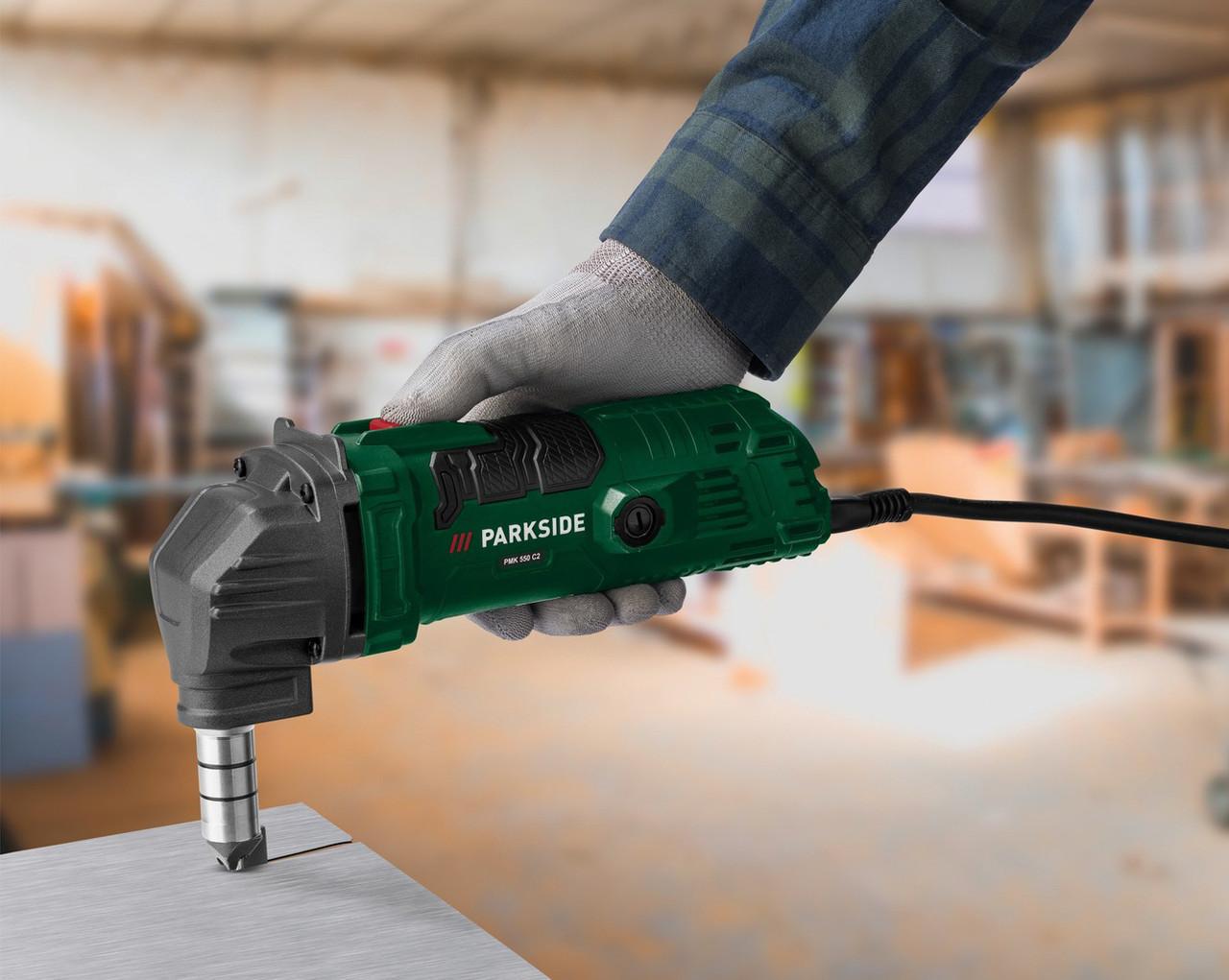 Электроножницы для резки металла PARKSIDE PMK 550 C2 550 Вт (PMK 550 C2) - фото 10 Электроножницы для резки металла PARKSIDE PMK 550 C2 550 Вт (PMK 550 C2) - фото 10