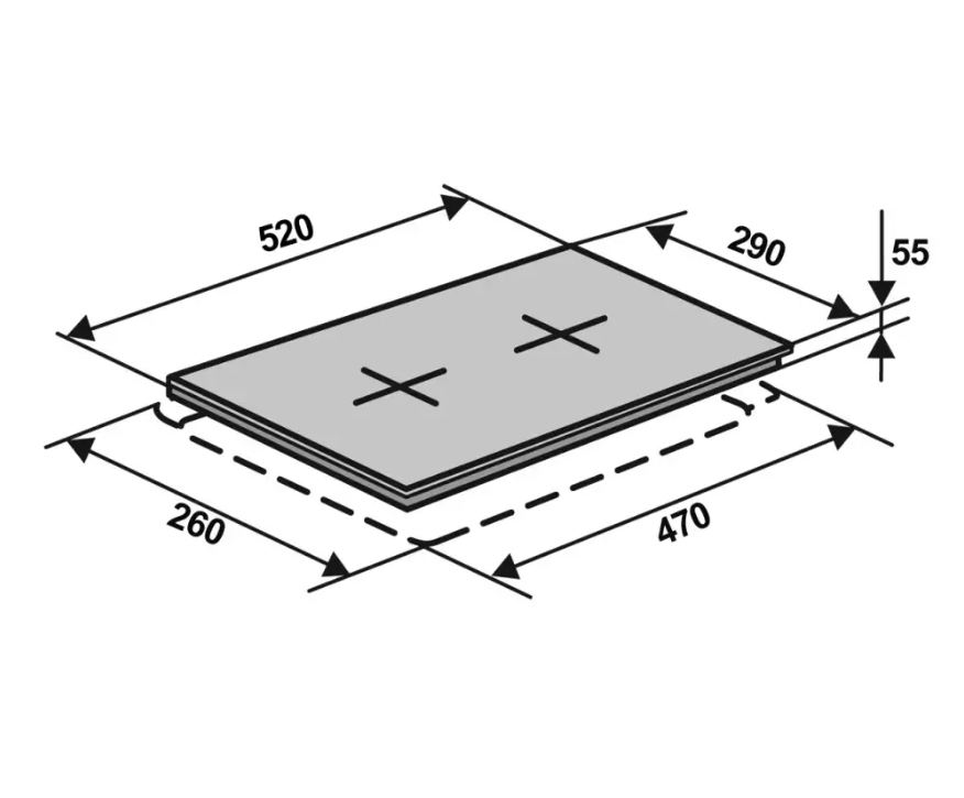 Варильна поверхня Ventolux HG320G CEST 7 Black - фото 2