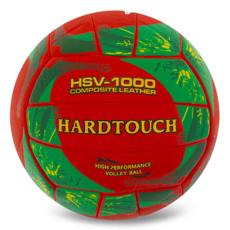Мяч волейбольный HARD TOUCH VB-4058 COMPOSITE LEATHER Красно-зеленый (29655043)
