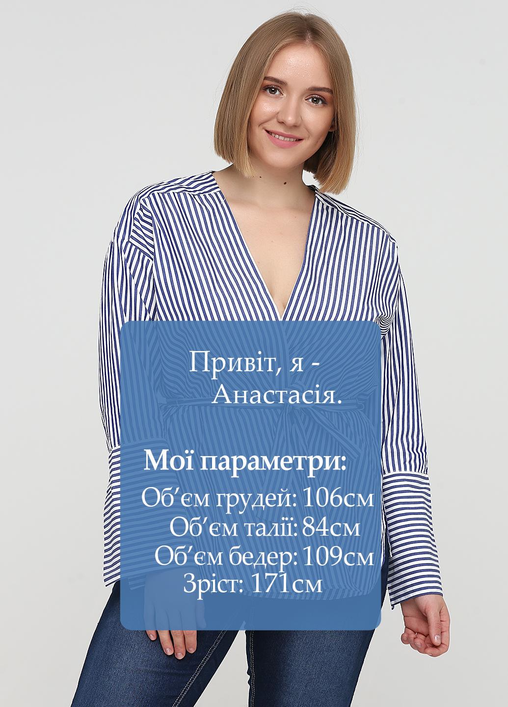 Блузка Mango L Синий (2000000847986) - фото 5 Блузка Mango L Синий (2000000847986) - фото 5