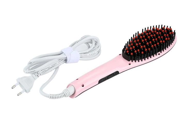 Расческа-выпрямитель электрическая Fast Hair Straightener hqt-906 Розовый (AR004165)