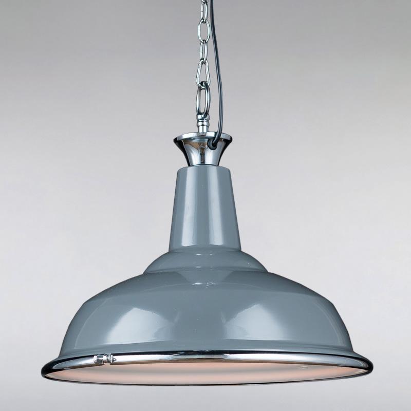 Люстра подвесная лофт Light House ES-15441/1LGW на одну лампу Серый