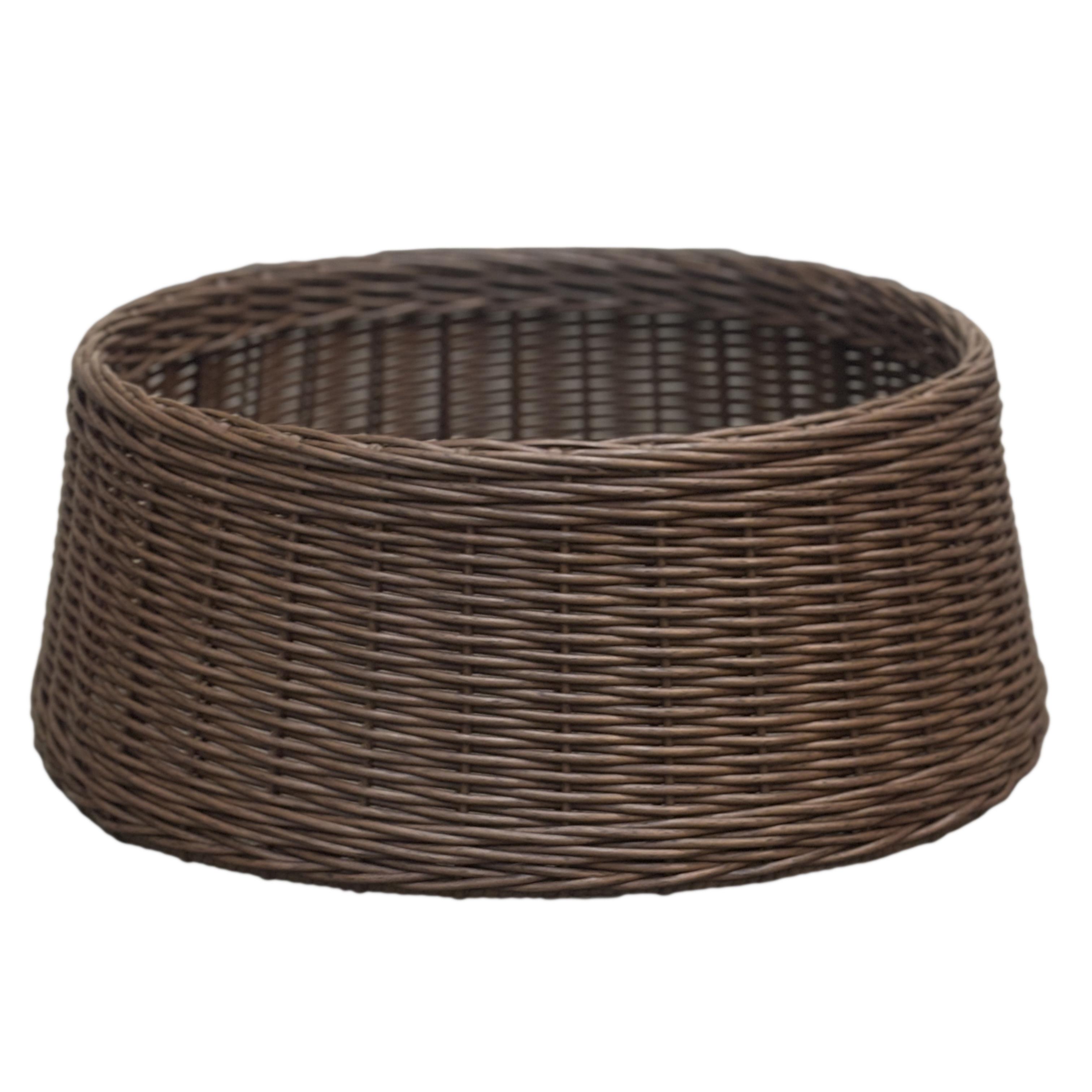 Подставка-юбка под елку плетеная из искусственного ротанга/ручной работы XXL Молочный шоколад (31101625)