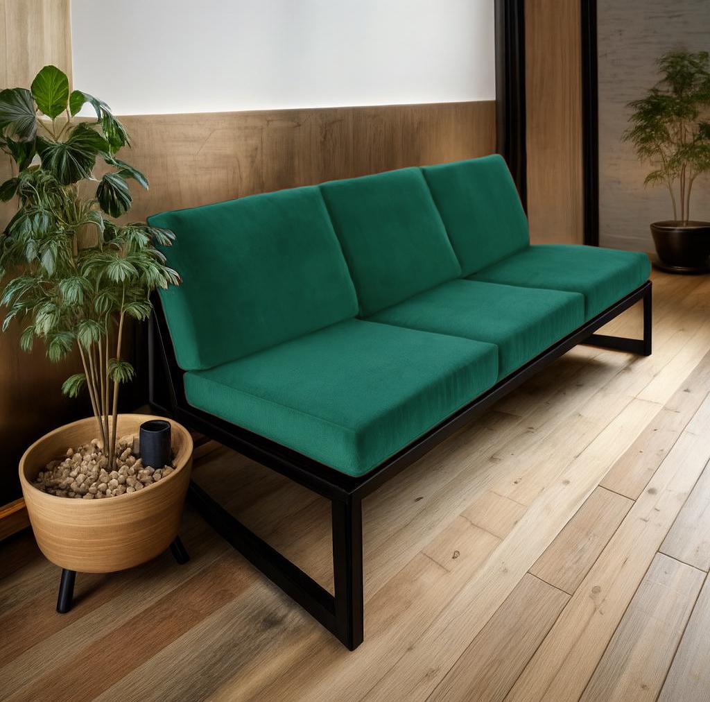 Диван металевий Tobi Sho Флекс/DV6 з 6 подушками 750х1560х700 мм велюр 13/Морська хвиля (DV069086) - фото 3 Диван металевий Tobi Sho Флекс/DV6 з 6 подушками 750х1560х700 мм велюр 13/Морська хвиля (DV069086) - фото 3