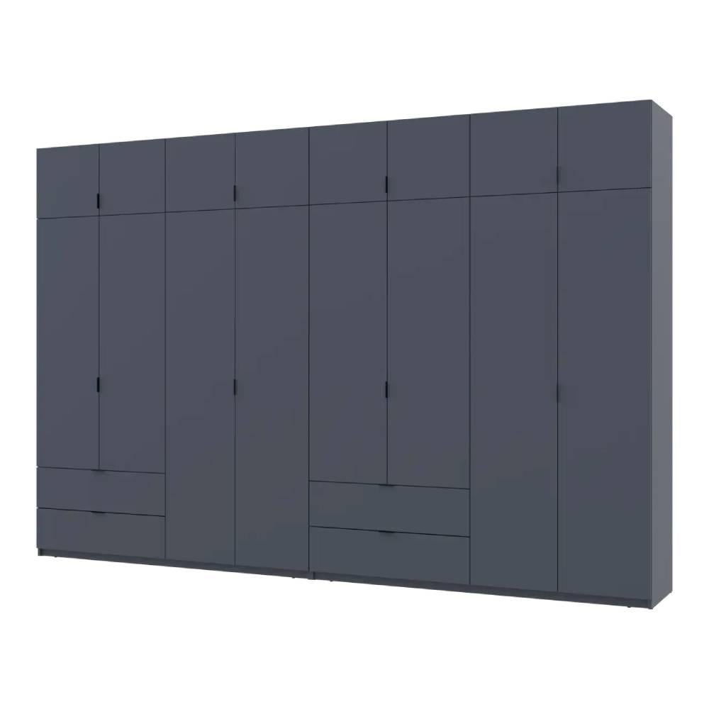 Шкаф для одежды Doros Лукас 4+4 ДСП DRS-011702 360х50х240 см Графит (42005145)