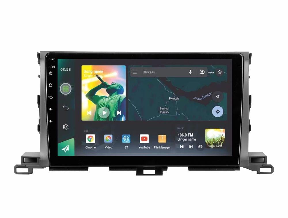 Магнитола штатная Sigma X10464 10 4/64 GB Toyota Highlander 3 XU50 2013-2018 B 10" (AR-72386)