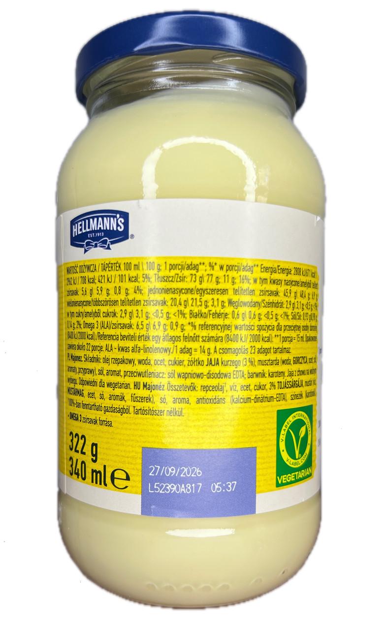 Майонез Hellmanns 322 г - фото 3