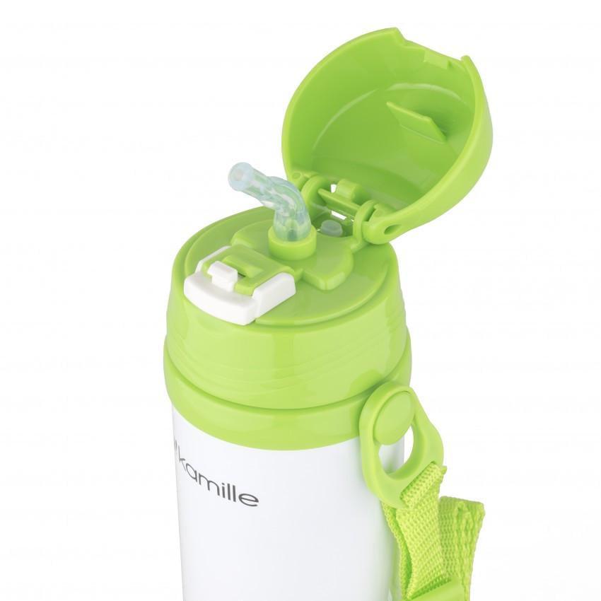 Термос-бутылка детская Kamille 2086 из нержавеющей стали 500 мл Зеленый (1088406956) - фото 3 Термос-бутылка детская Kamille 2086 из нержавеющей стали 500 мл Зеленый (1088406956) - фото 3