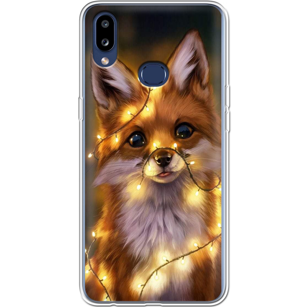 Чохол Boxface Samsung A107 Galaxy A10s Різдвяна Лисичка Прозорий силікон (37944-up2399-37944)