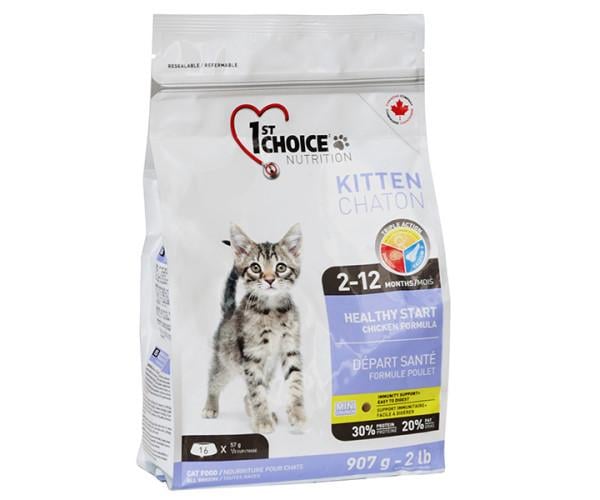 Корм сухий для кошенят 1st Choice kitten з куркою 907 г