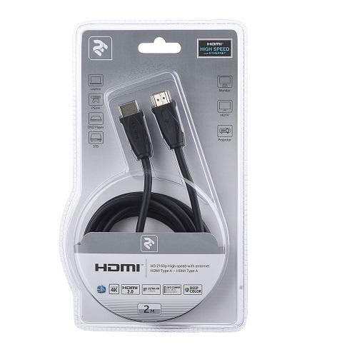 Кабель 2Е HDMI AM/AM Molding Type 2 м Чорний (2EW-1002-2m) - фото 5