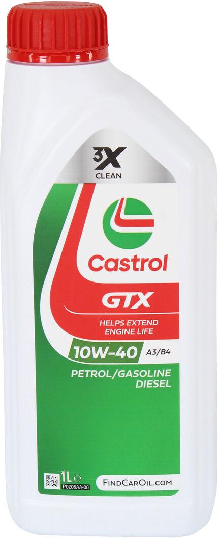 Моторное масло Castrol Gtx Ultraclean A3/b4 15de17 бензин/дизель 10W-40 1 л (1407810)