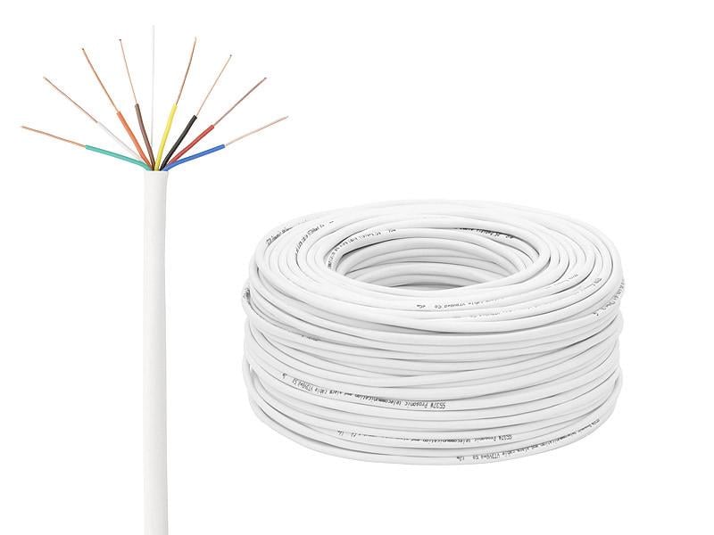 Кабель сигнальний/домофон 8x0,5 біметал неекранований (5537#)