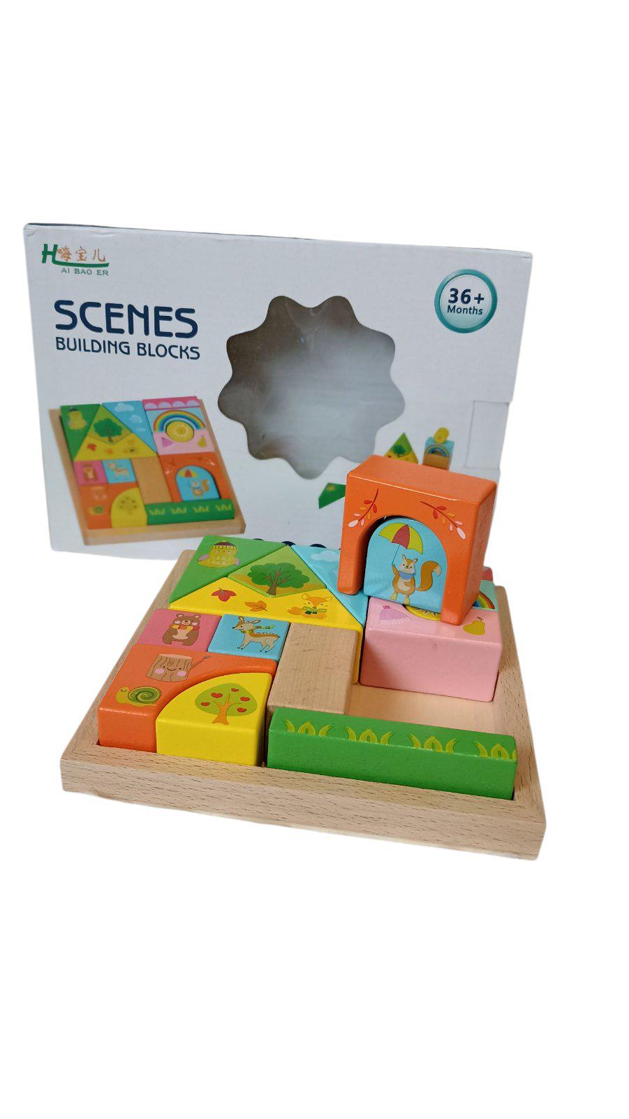 Іграшка дитяча Конструктор дерев'яний С48705 (30410780)