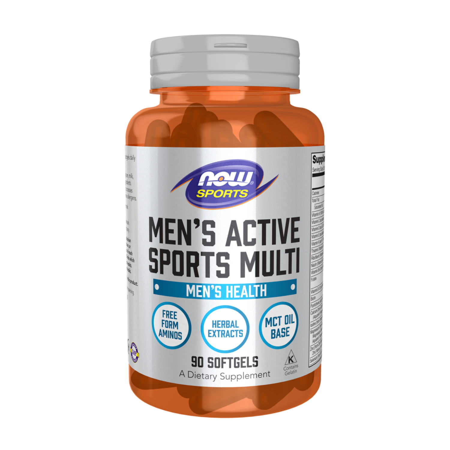 Вітаміни для чоловіків Now Men's Active Sports Multi 90 капсул