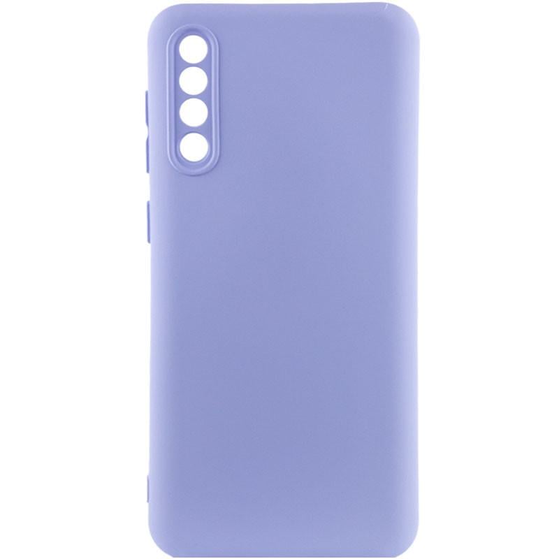 Противоударный чехол TPU GETMAN Liquid Silk Full Camera для Samsung Galaxy A50 (A505F) / A50s / A30s Сиреневый / Dasheen