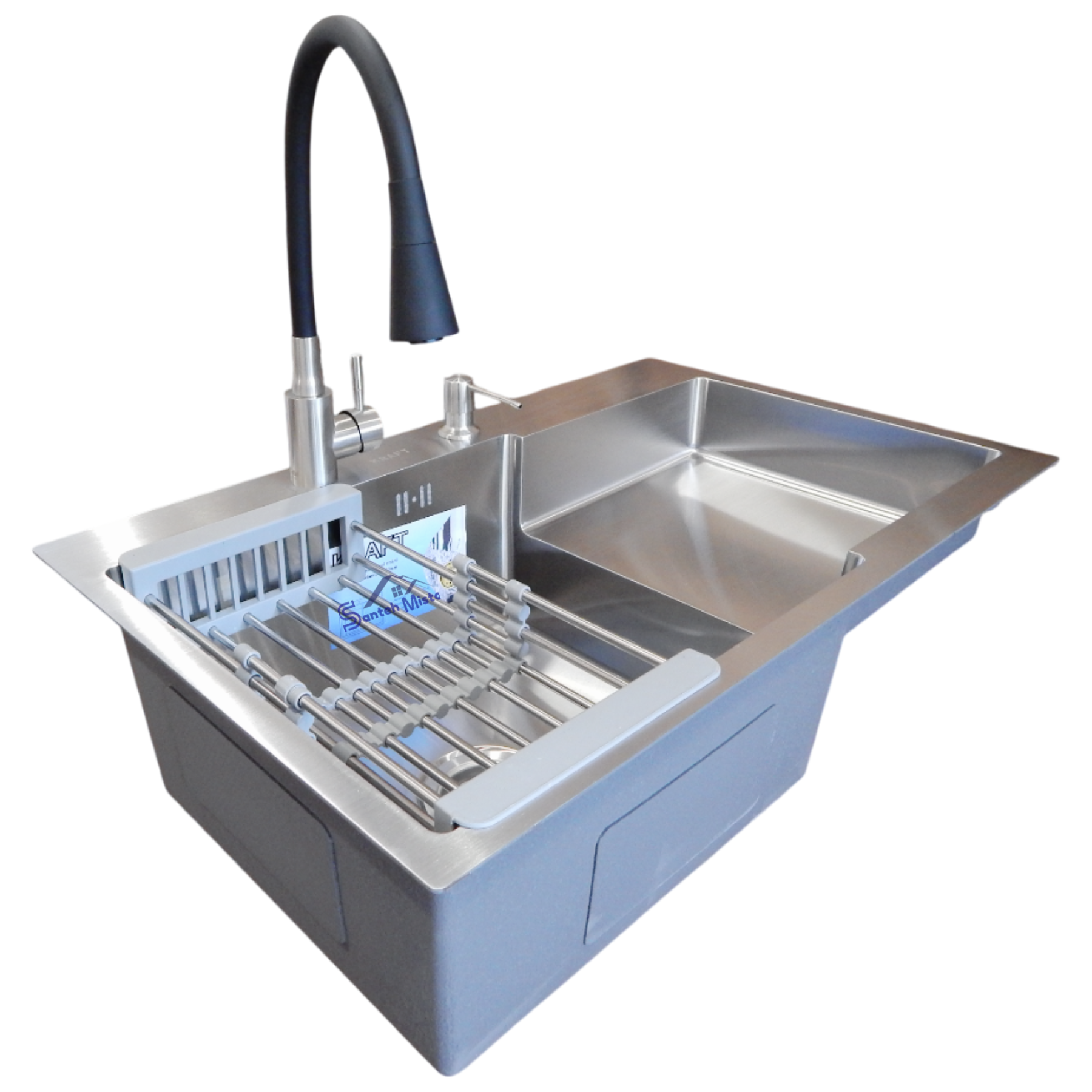 Комплект кухонной мойки Kraft Handmade HS R 3,0/1,0 мм 780х480 мм (37969)