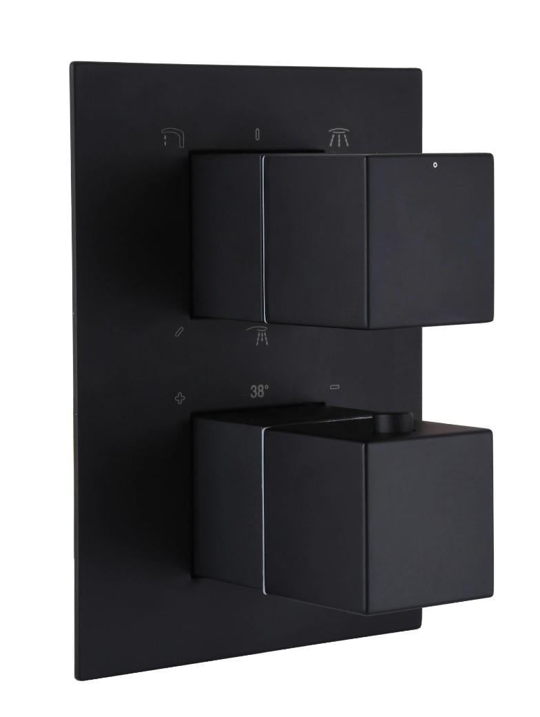 Змішувач для душу вбудований TOPAZ Odiss to 08117-L03-BL-TT з тропічним душем - фото 4