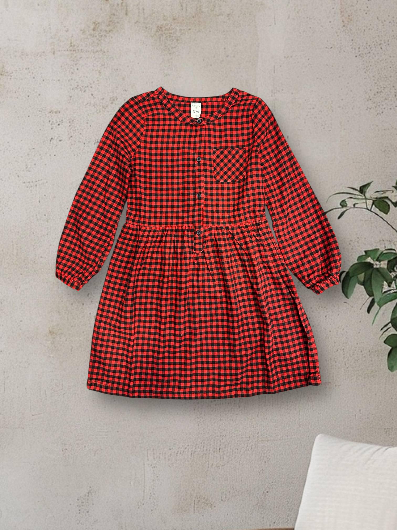 Сукня Carter’s 7 років 122 см Червоний - фото 2 Сукня Carter’s 7 років 122 см Червоний - фото 2
