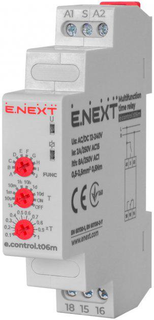 Реле часу E.NEXT AC-1 AC/DC багатофункціональне 8 А 12-240 В (p0690012)