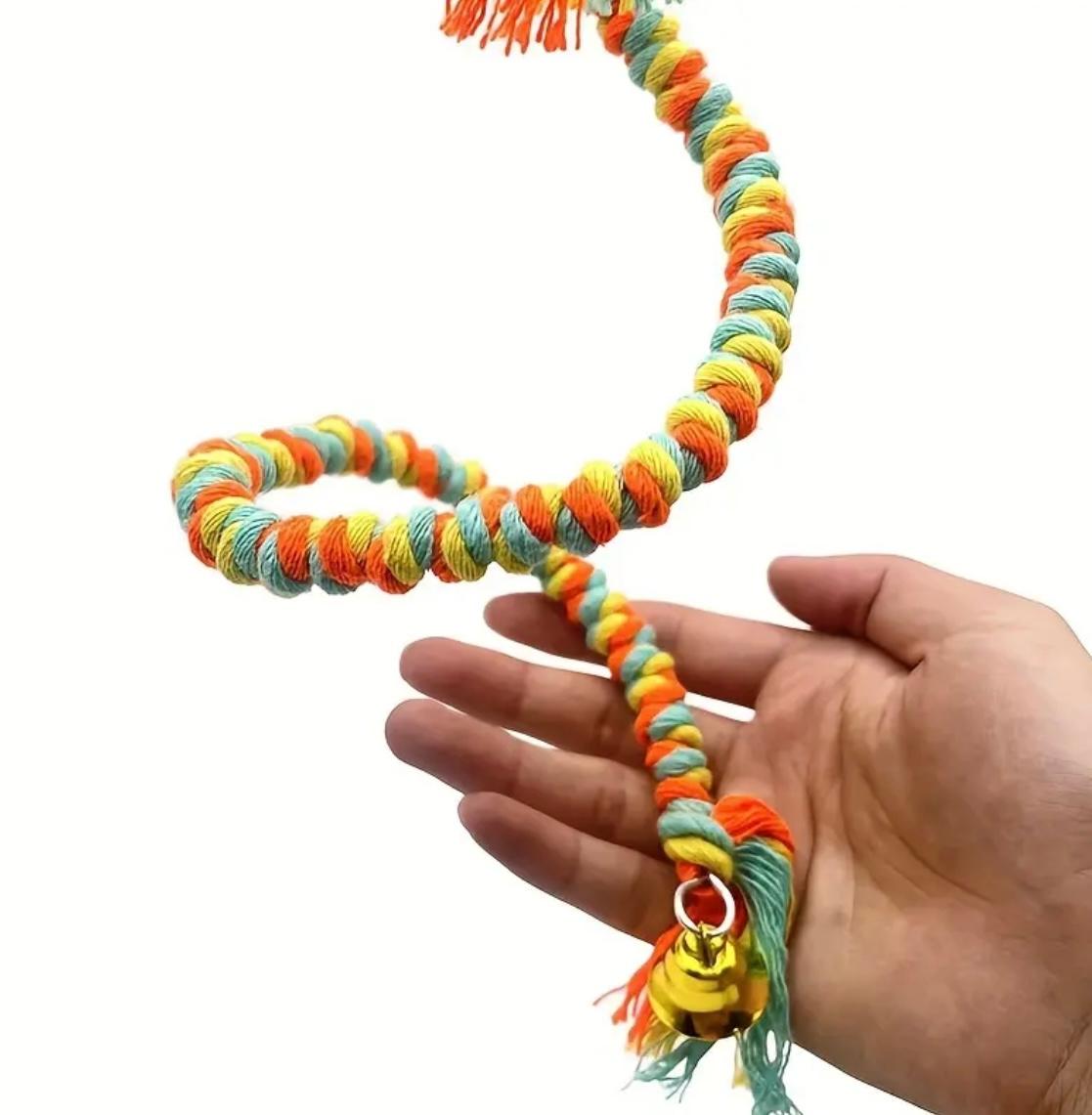 Іграшка для папуг канатик-спіралька 50 см (56547645) - фото 4 Іграшка для папуг канатик-спіралька 50 см (56547645) - фото 4