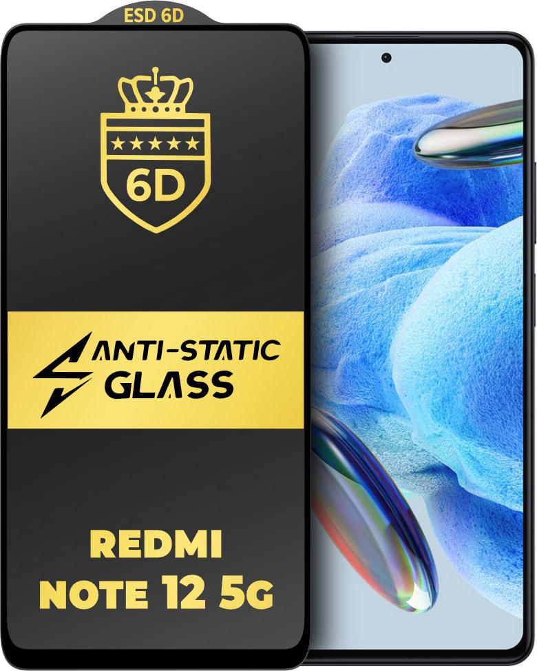 Стекло защитное 6D Anti-Static Xiaomi Redmi Note 12 Pro 5G Glass Shield (34224)