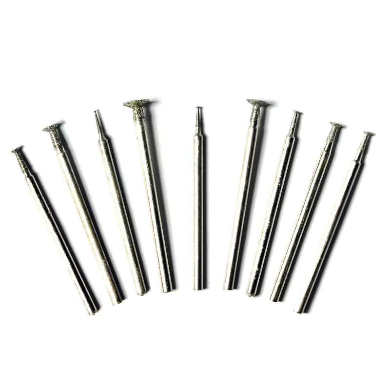 Набор фрез для гравера бормашинки 9 шт. 0,5/1/1,5/2/2,5/3/4/5/6 мм (Dp95)