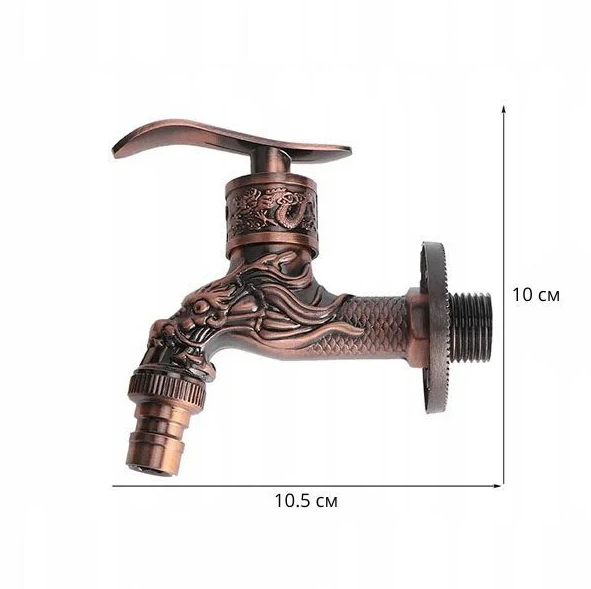 Кран садовый C01567 в винтажном стиле - фото 5