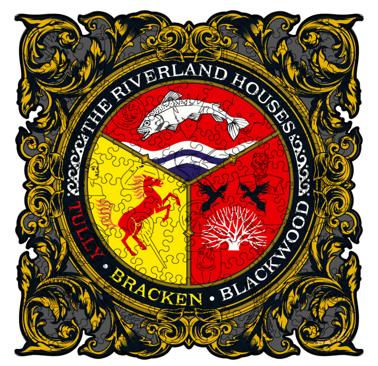 Пазл деревянный фигурный Woods Story Игра Престолов Риверленд XL (wsgot004-XL)