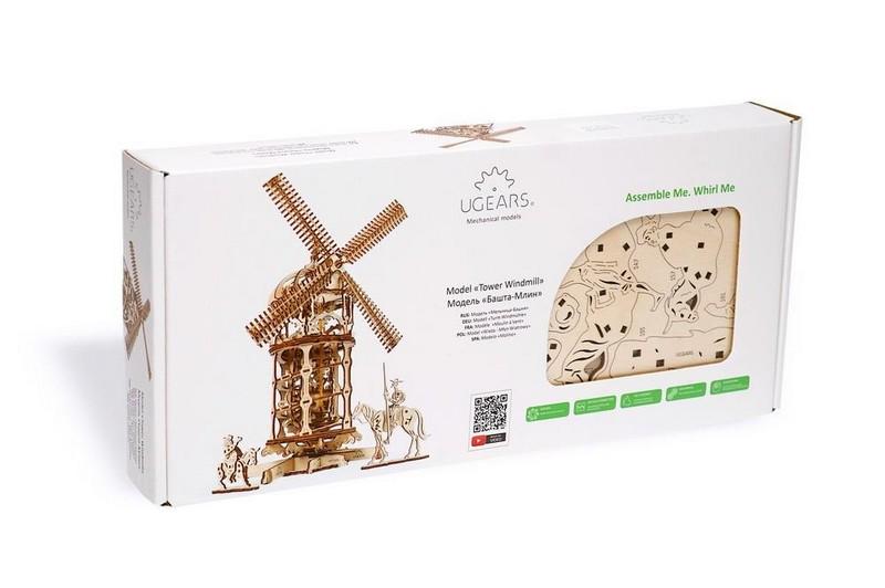 Пазл механический 3D UGEARS Башня-Мельница (2214) - фото 2
