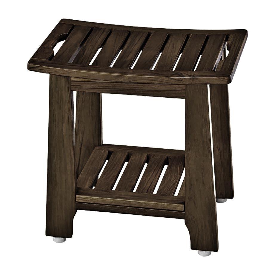 Табурет для ванной из дерева Бенпарт Сепия (ТВН-010008)