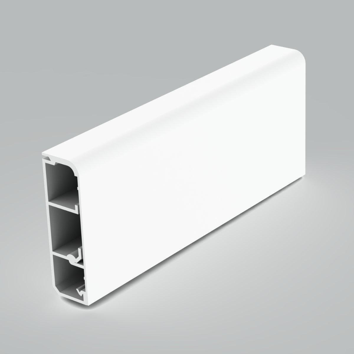 Кабель-канал плинтусный KOPOS LP 80x25 мм 99 см ПВХ Белый (LP 80X25_HD)