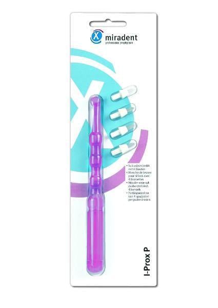 Зубна щітка монопучкова Miradent I-Prox P 4 насадки Рожевий (7193)