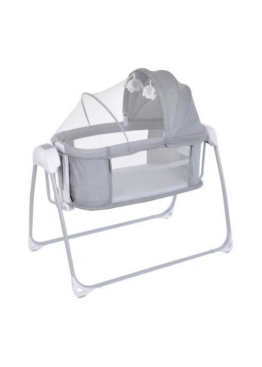 Детская кроватка-люлька Mastela 3в1 приставная Серый (8901) - фото 1 Детская кроватка-люлька Mastela 3в1 приставная Серый (8901) - фото 1