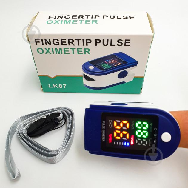 Пульсоксиметр Pulse Oximeter JZK LK87 на палець з монітором кисню в крові та пульсу Fingertip Pulse Oximeter LK87