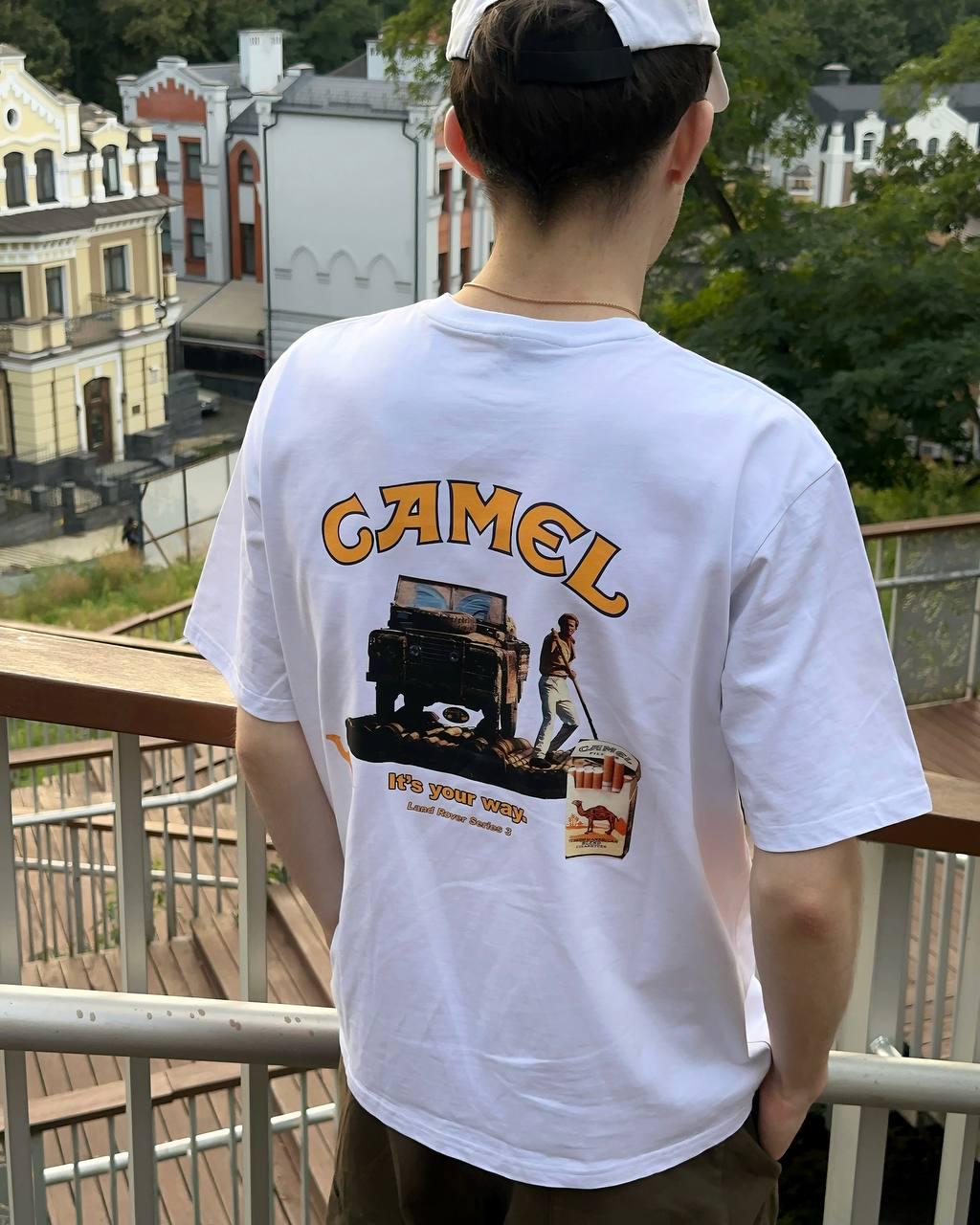 Футболка MEAN LTD Camel expedition Land Rover Series 3 XL Белый (MLD0018101) - фото 3 Футболка MEAN LTD Camel expedition Land Rover Series 3 XL Белый (MLD0018101) - фото 3