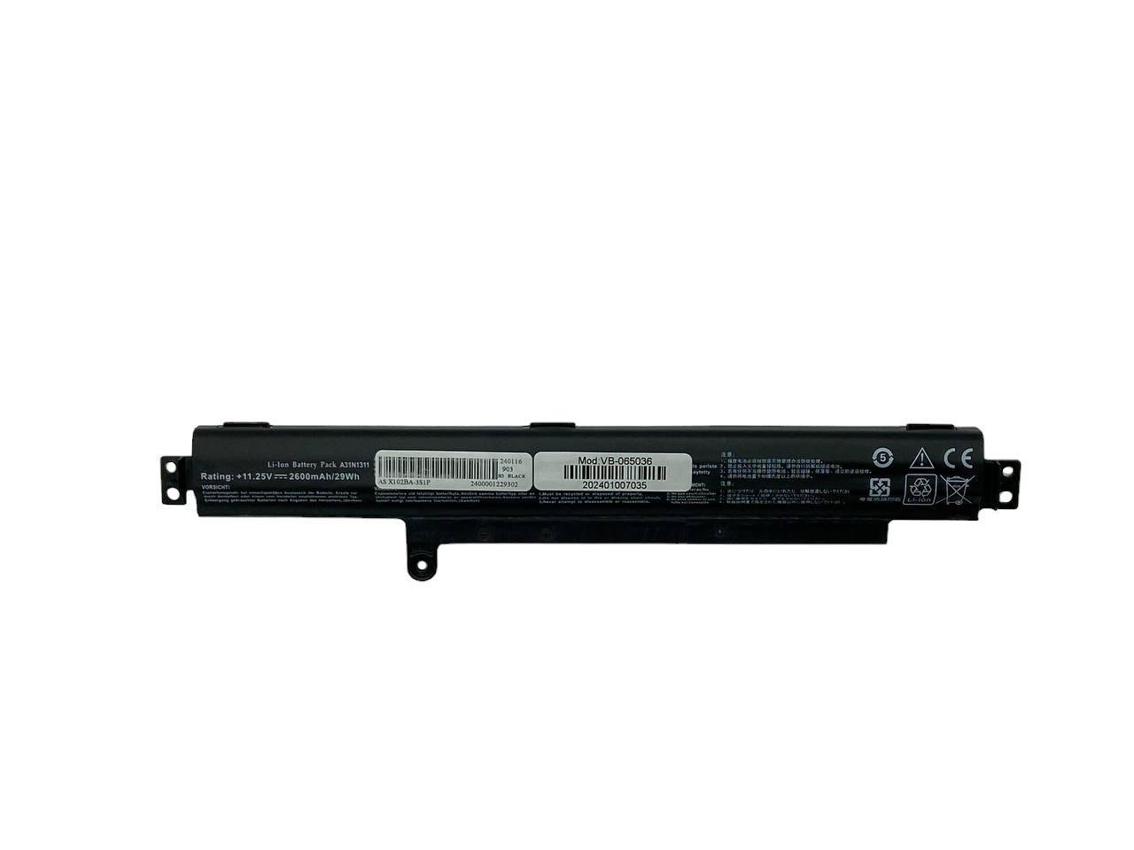 Аккумулятор для ноутбука Asus A31N1311 X102BA 11,25V 2600 mAh (065036)