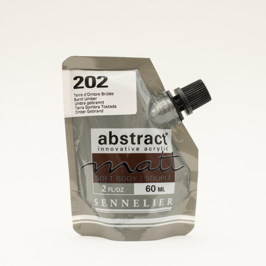 Краска акриловая Sennelier Abstract 60 мл матовая Burnt Umber