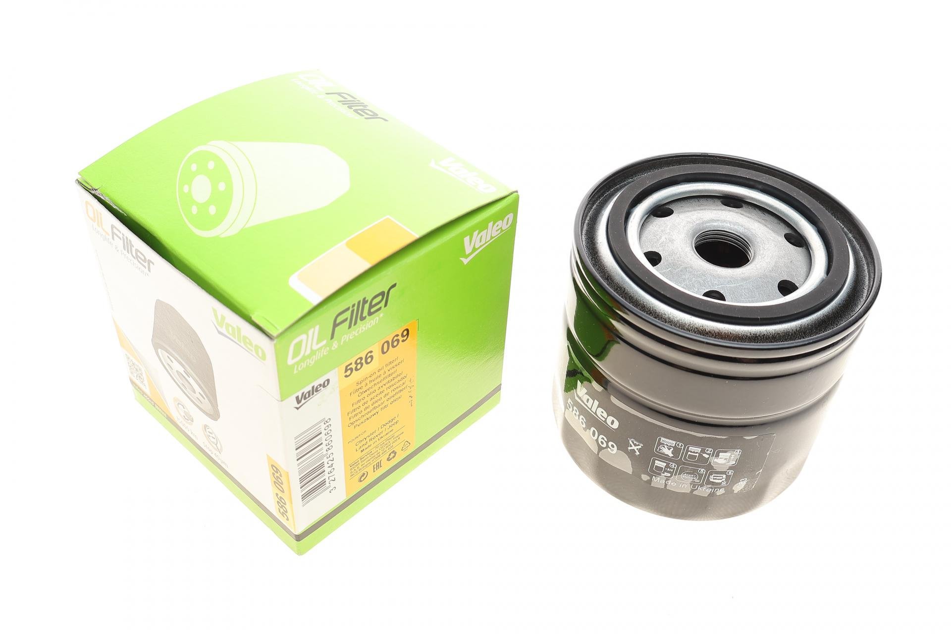 Фильтр масляный VALEO для Chrysler Voyager 3,3 00-03/Jeep Wrangler 4,0 06- (586069) Фильтр масляный VALEO для Chrysler Voyager 3,3 00-03/Jeep Wrangler 4,0 06- (586069)