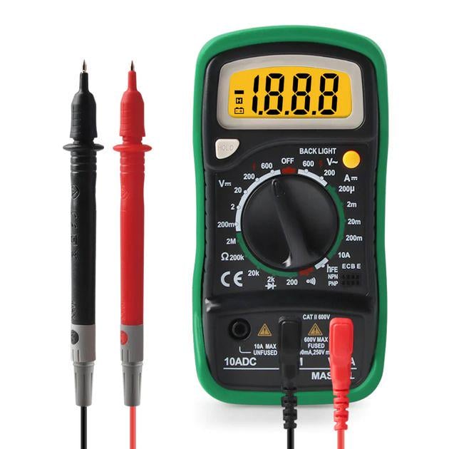 Мультиметр цифровий MZ MAS830L з підсвічуванням екрана (7945)