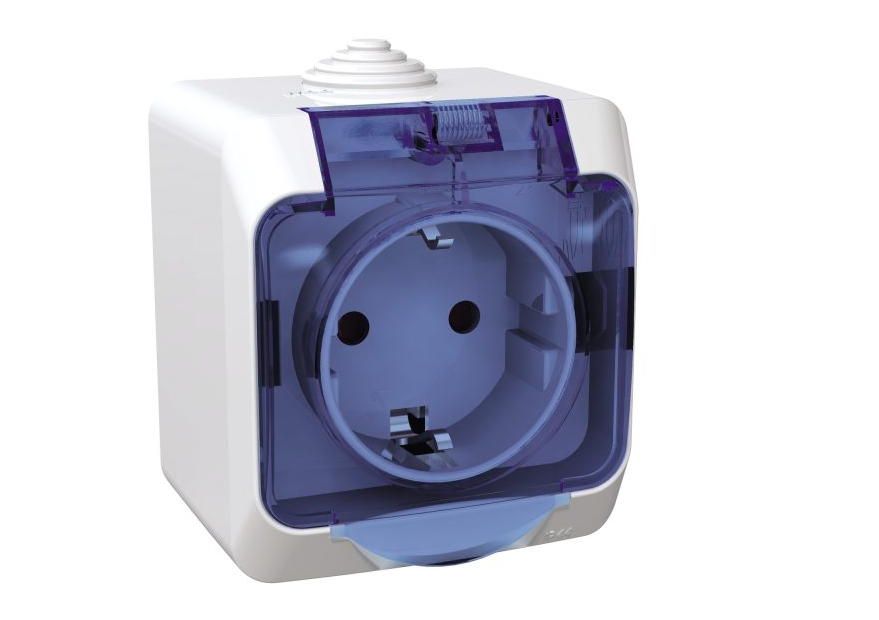 Розетка Schneider Cedar Plus IP44 Білий (16А) Розетка Schneider Cedar Plus IP44 Білий (16А)