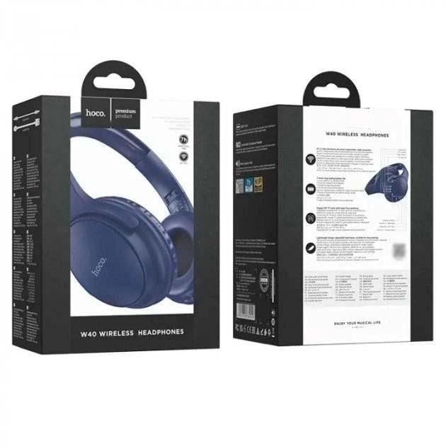 Навушники Hoco W40 Mighty Bluetooth 5,3 Wireless Blue (000311) - фото 4