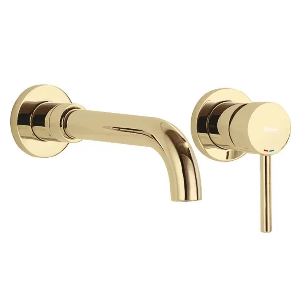 Смеситель для умывальника Rea Lungo Long однорычажный Золотой (RM-REA-B0370)