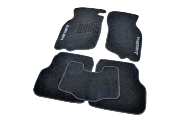 Килимки автомобільні ворсові в салон для Mitsubishi Carisma 1995-2004 5 шт. Чорний